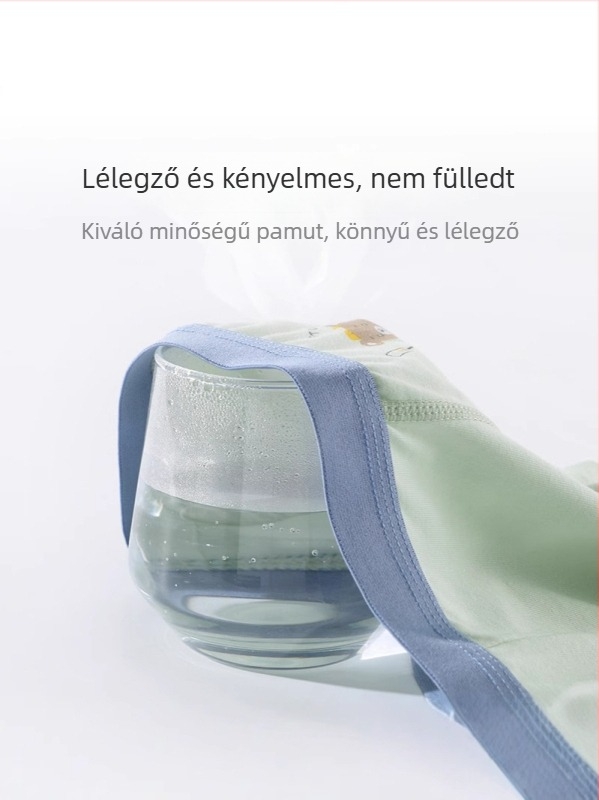 Gyerekeknek készült pamut boxer brief rajzfilm mintával, 91–95% pamut, 3–8 éveseknek