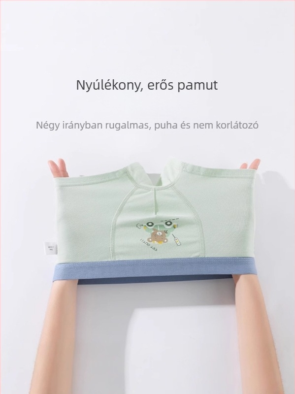 Gyerekeknek készült pamut boxer brief rajzfilm mintával, 91–95% pamut, 3–8 éveseknek