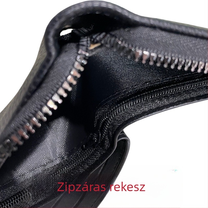 Férfi PU bőr rövid pénztárca, hajtogatható, két hajtás, nemzetközi stílus, poliészter bélés
