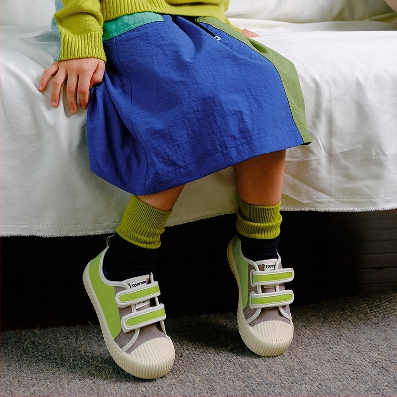 Topstar Gyerekek Vászoncipő, Velcro-zárás, Alacsony Felső rész, Uniszex, TPR Talp
