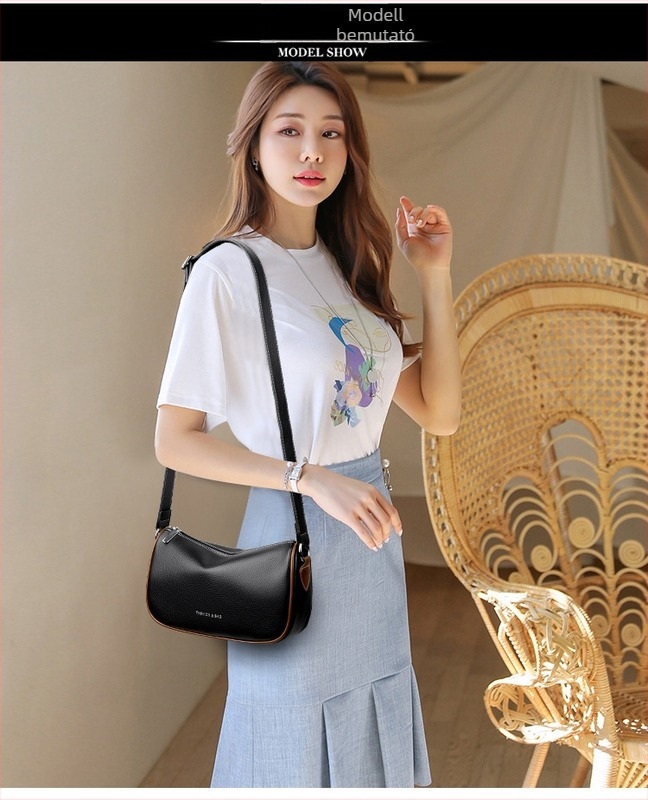 Valódi bőrből készült táska, első réteg marhabőr, kis négyzet alakú crossbody, horizontális kialakítás, cipzáras záródás, városi minimalista stílus