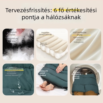 Fehér kacsa tollal töltött hálózsák felnőtteknek – kültéri kemping, ősz-tél