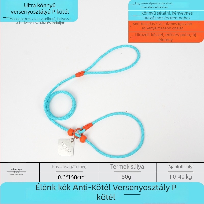 P-Chain kutyapóráz edzésre, kölyökkutya edzőpóráz, versenyminőség (Márka: Unique; Modell: P-Chain; Kategória: háziállatok láncai és kötelei)