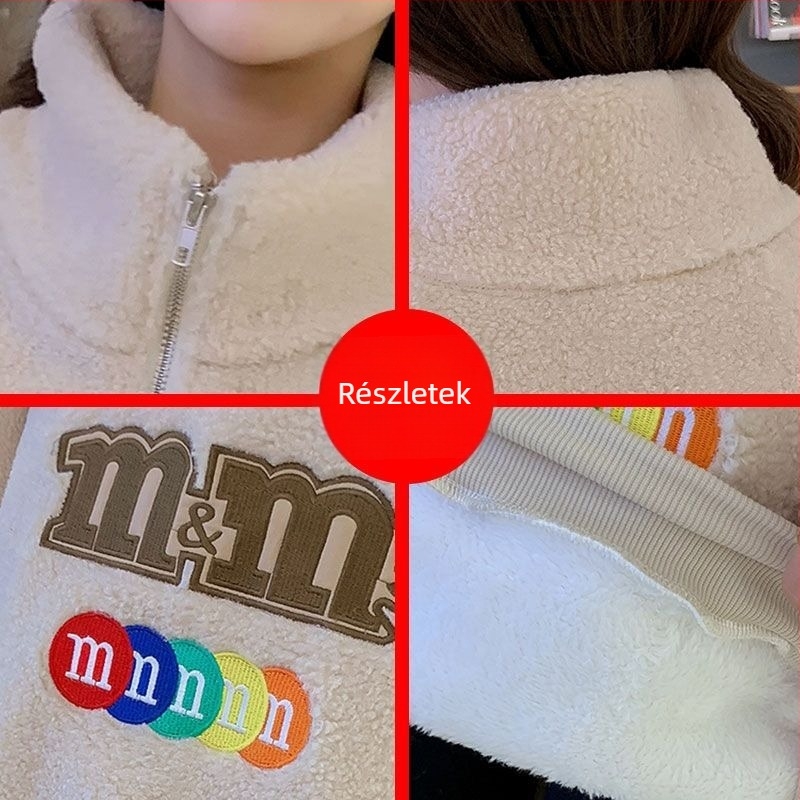 Várandós őszi-téli szett Chenille anyagú, 90–95% elasztán, hosszú ujjú, 3/4 hosszú nadrág, japán-koreai lazább stílus