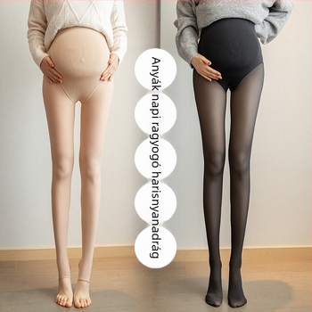 Kismama harisnya has-támogatással, vékony nejlon textúra mézsejt mintával, magas elasztikusság, 70–80% nejlon, 20–30% spandex