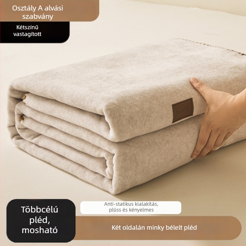 Többcélú dupla rétegű vastag pléd szintetikus rostokból — Source Weave Taste; 300 g alatt