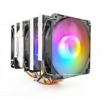 CPU hűtő, kettős torony felépítéssel, 6 hőcső, 1800 RPM, hidraulikus csapágy, 5V RGB szinkron, USB 4 interfész