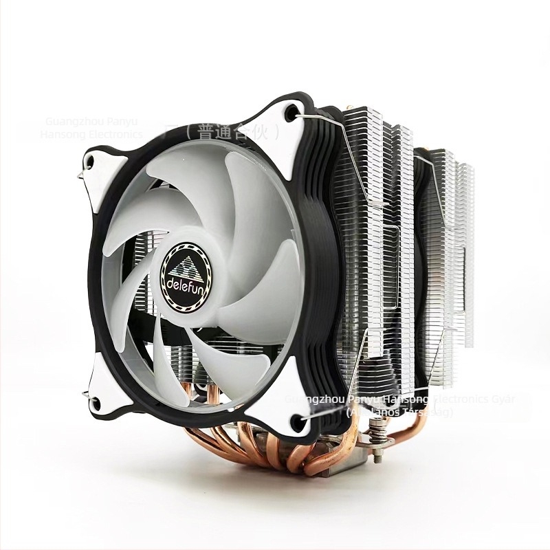 CPU hűtő, kettős torony felépítéssel, 6 hőcső, 1800 RPM, hidraulikus csapágy, 5V RGB szinkron, USB 4 interfész
