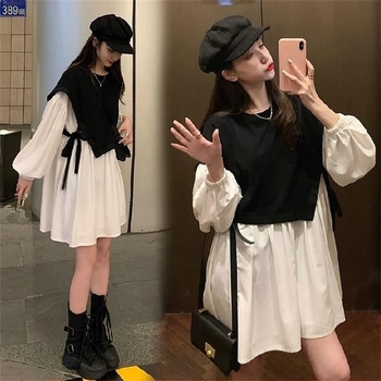 Kismama kosztüm hosszú ujjú, 3/4- hosszú nadrág, chenille anyag, spandex <30%, japán-koreai lazább stílus