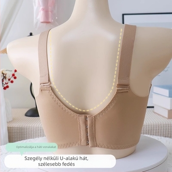 Szoptatós anyasági melltartó, levehető dupla vállpántokkal, vékony formázott kosarakkal, acélhurok nélkül, minden szakaszban használható, fő anyaga nylon 70-80%, bélés nylon