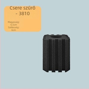 Akváriumi oxigénpumpa beépített szűrődobozzal, műanyagból, édes- és sós halakhoz