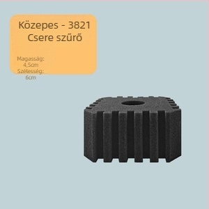 Akváriumi oxigénpumpa beépített szűrődobozzal, műanyagból, édes- és sós halakhoz