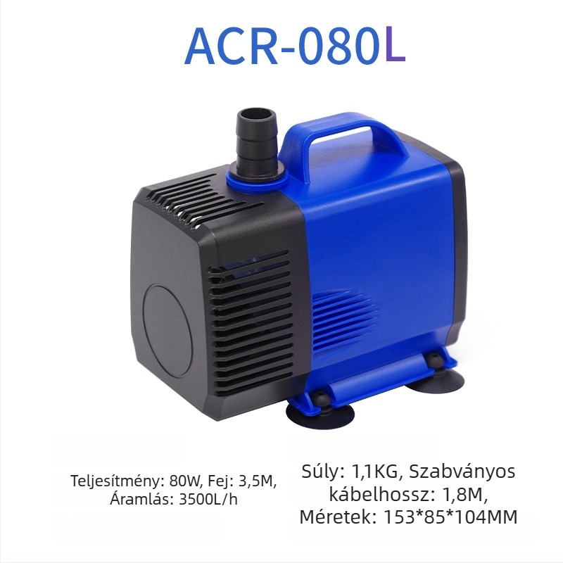 Akvarisztikai merülőpumpa | horizontális kivitel, egyfokozatú, víz pumpálása és oxigénellátás | Márka Chuangrui, tömeg 20 kg