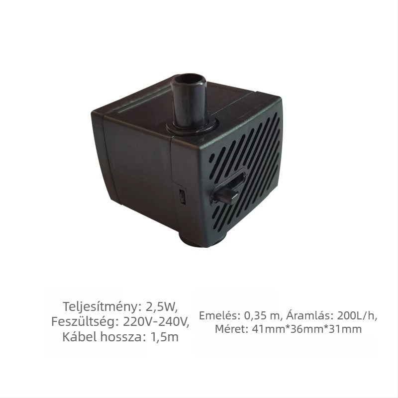 Akvarisztikai merülőpumpa | horizontális kivitel, egyfokozatú, víz pumpálása és oxigénellátás | Márka Chuangrui, tömeg 20 kg