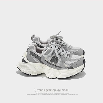 Gyerekeknek Dad Shoes cipő - ősz 2025, légáteresztő, könnyű, Velcro zárás, gumitalp, uniszex