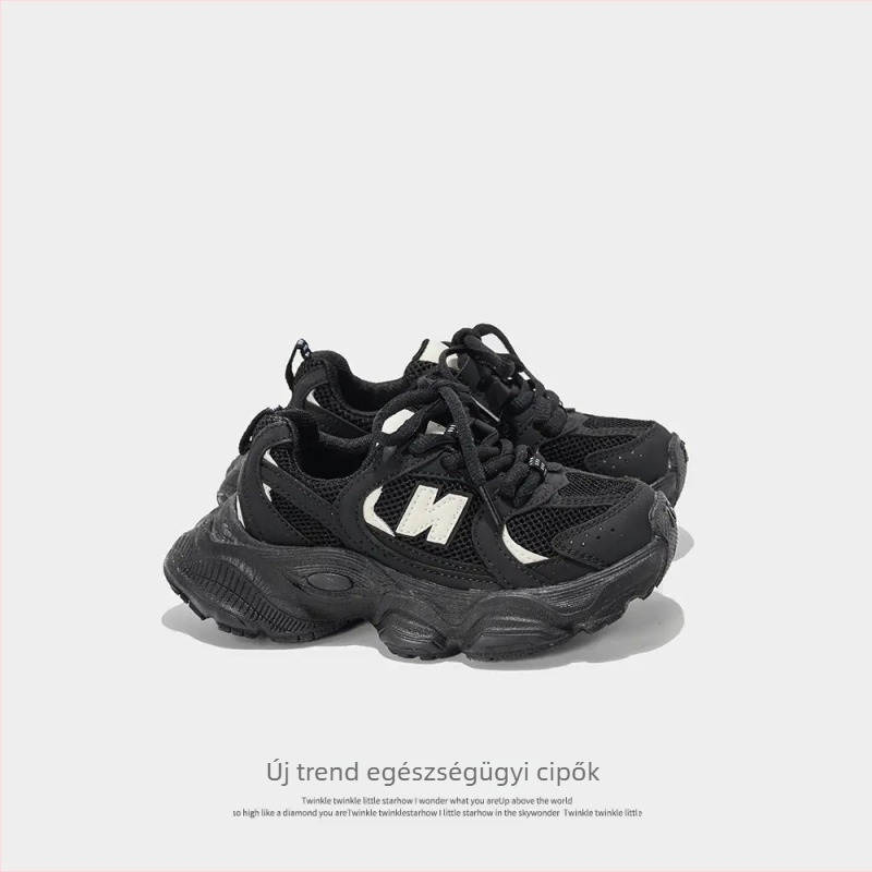 Gyerekeknek Dad Shoes cipő - ősz 2025, légáteresztő, könnyű, Velcro zárás, gumitalp, uniszex