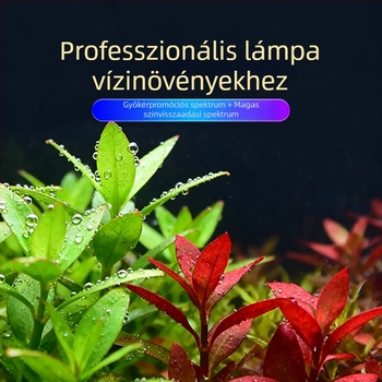 Kompakt LED-akvárium világítótest, teljes spektrummal, állvánnyal, vízálló