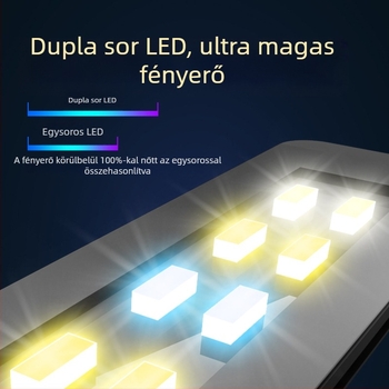 Kompakt LED-akvárium világítótest, teljes spektrummal, állvánnyal, vízálló