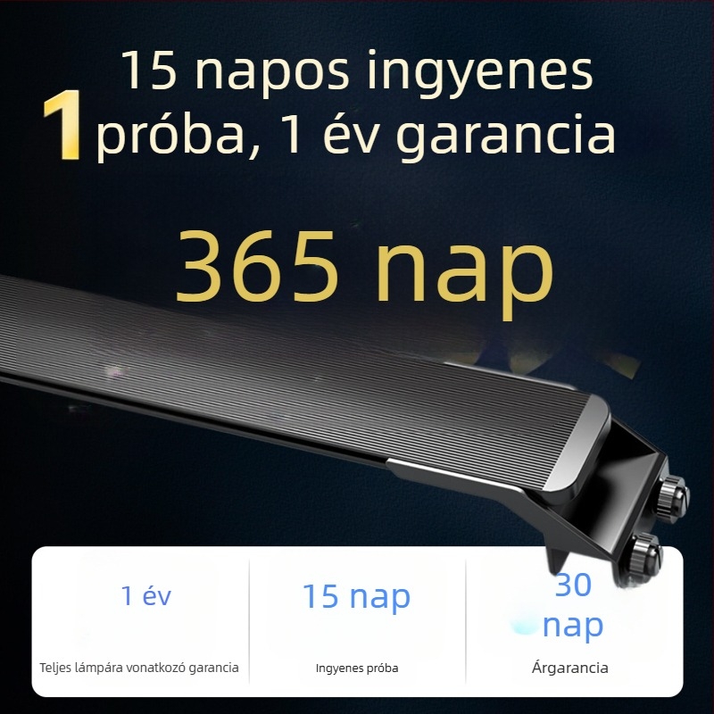 Kompakt LED-akvárium világítótest, teljes spektrummal, állvánnyal, vízálló
