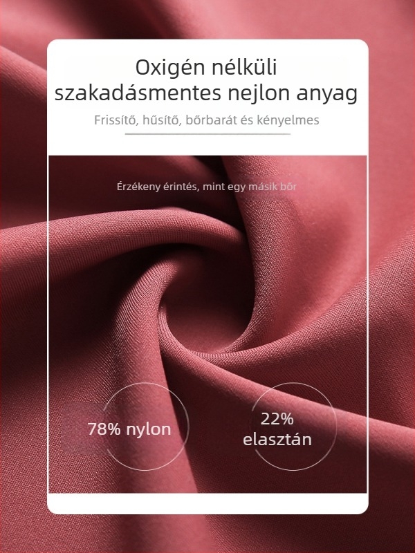 Középmagasságú, egyenes sziluetjű midi szoknya, egyszínű, figura mintával; anyag: poliészter-nylon-spandex keverék; magas elasztikusság.