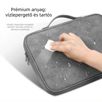 iPad/tabletáska fogantyúval, védőtok és belső bélés, 11–13 hüvelykes tabletákhoz (iPad/Huawei)