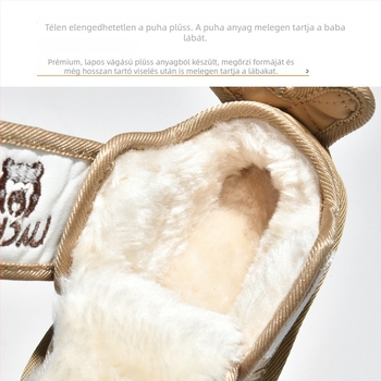 Fat Deer Gyerekeknek szánt hócsizma, vízálló, fleece béléssel, bokáig érő fazon, 1–3 éveseknek