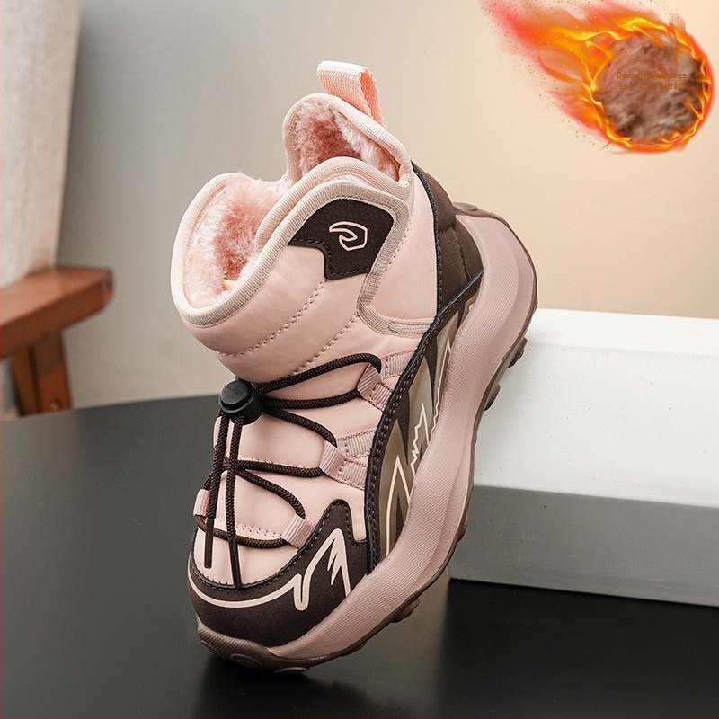 Gyerekek téli hócsizmája - fleece bélés, PVC felsőrész és PVC talp, uniszex, 4–16 éveseknek