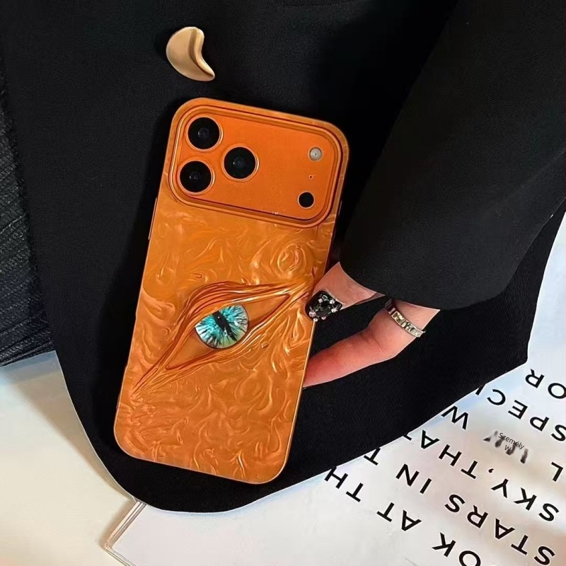 Démon Szem 3D matt tok iPhone-hoz, ráncos textúrával