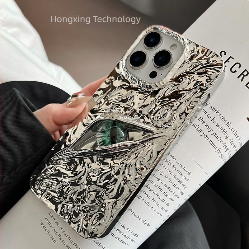 Démon Szem 3D matt tok iPhone-hoz, ráncos textúrával