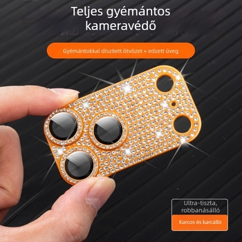 iPhone 17 hátlapi kamerája védő lencse fólia – edzett üveg, HD, ütésálló, porálló
