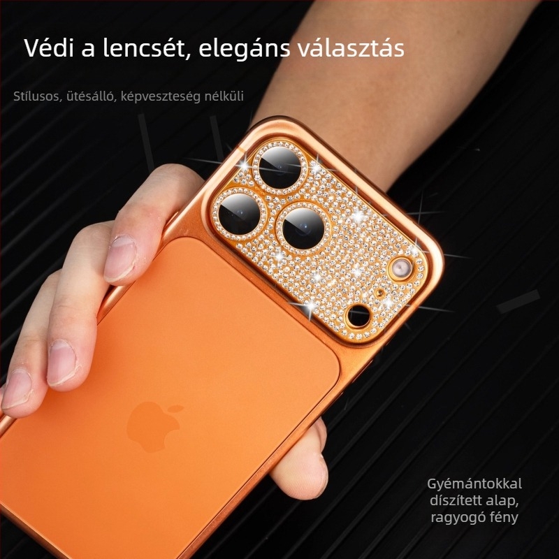 iPhone 17 hátlapi kamerája védő lencse fólia – edzett üveg, HD, ütésálló, porálló