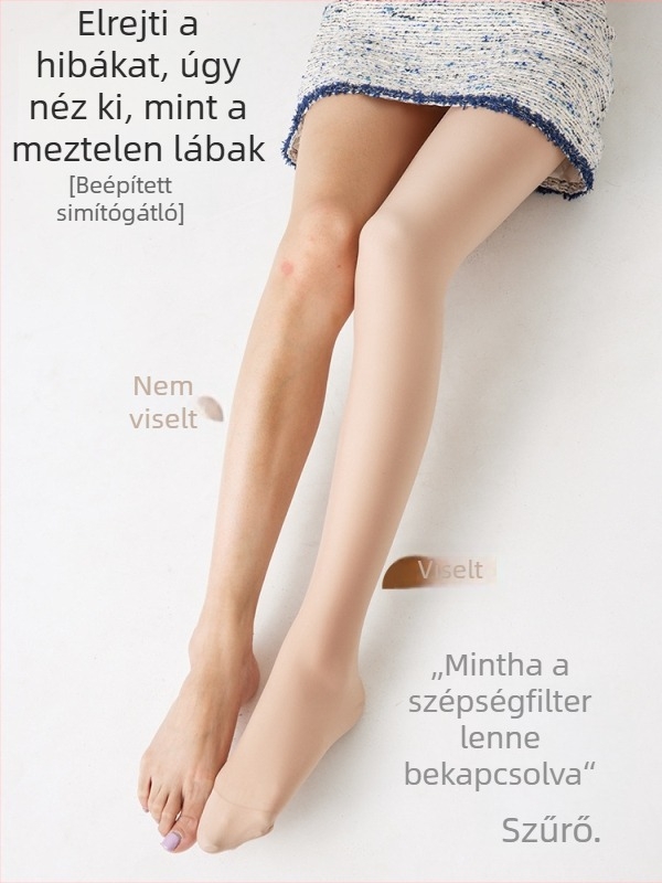 Női bársony fleece-párnázott harisnya, vastag, karcsúsító fazon, egyszínű, nylon 70–80% és spandex <30%, 2024 téli szezon