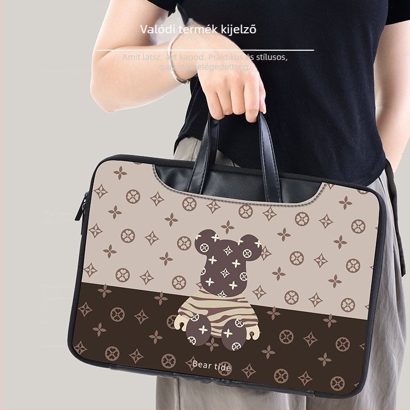 Kétoldalas Violent Bear minimalist laptop táska, 16 hüvelyk, utazáshoz, Apple MacBook 15