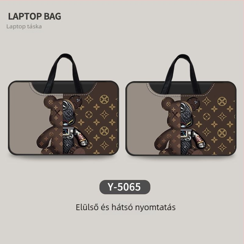 Kétoldalas Violent Bear minimalist laptop táska, 16 hüvelyk, utazáshoz, Apple MacBook 15