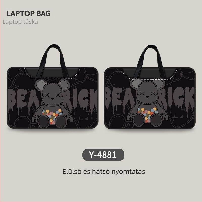 Kétoldalas Violent Bear minimalist laptop táska, 16 hüvelyk, utazáshoz, Apple MacBook 15