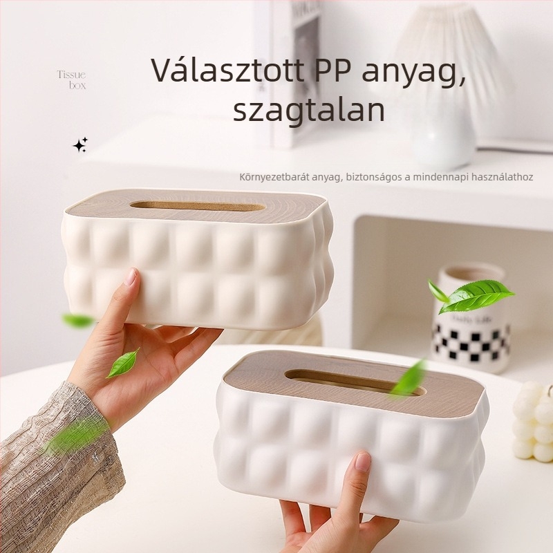 Műanyag szalvétatartó, MSS-101 modell, vízálló és többfunkciós, asztalra helyezhető, Cute Persimmon