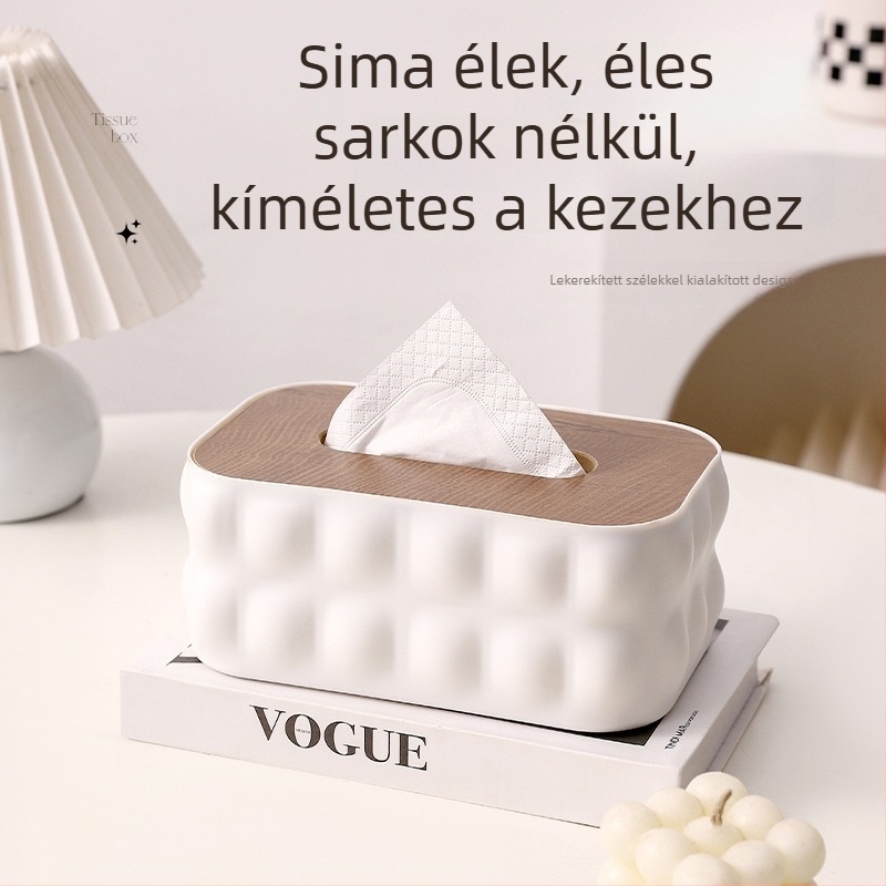 Műanyag szalvétatartó, MSS-101 modell, vízálló és többfunkciós, asztalra helyezhető, Cute Persimmon