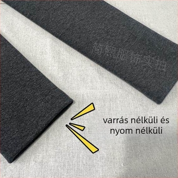 Felhőmintás nadrág, magas derekú, varrat nélküli, fenékformázó hatás, vastag fleece anyag, 9/10 hossz, elasztikus derékszeg