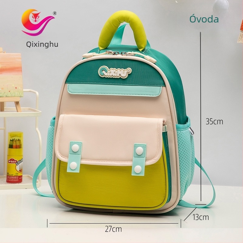 Gyerekeknek való ultrakönnyű poliészter hátizsák, légáteresztő, vízálló, görbült vállpántokkal