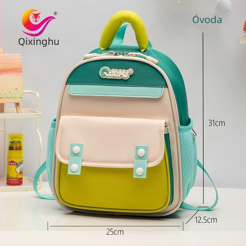 Gyerekeknek való ultrakönnyű poliészter hátizsák, légáteresztő, vízálló, görbült vállpántokkal