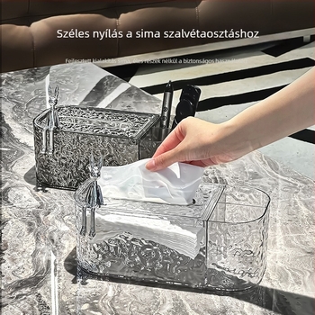 Falra szerelhető műanyag papírtartó doboz — vízálló, többfunkciós, modell yj910-2