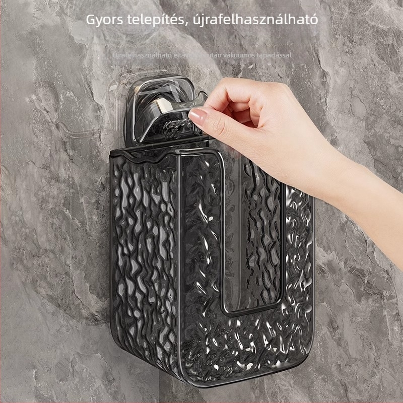 Arctörlő kendő falra szerelhető tároló, műanyagból, modern minimalist dizájn, konyha, fürdőszoba és nappali számára
