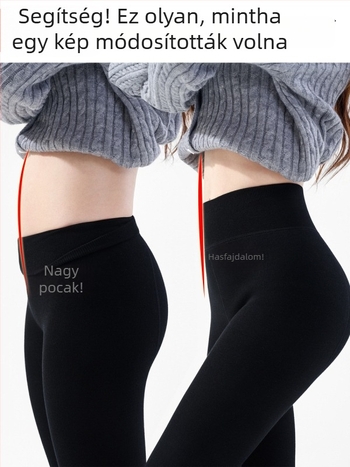Finom függőleges csíkos leggings, vastag, rugalmas, karcsú szabás