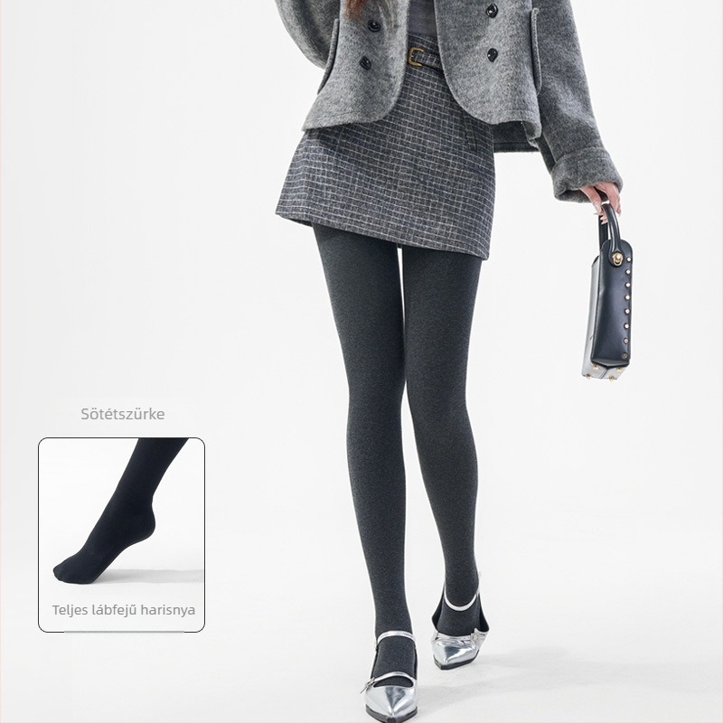 Finom függőleges csíkos leggings, vastag, rugalmas, karcsú szabás