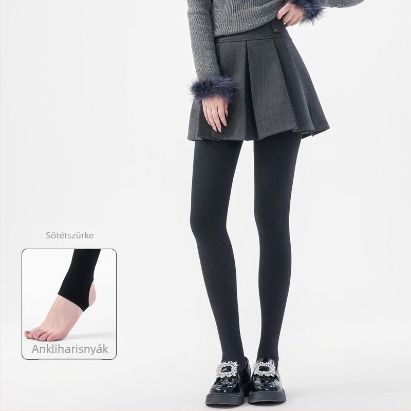 Finom függőleges csíkos leggings, vastag, rugalmas, karcsú szabás