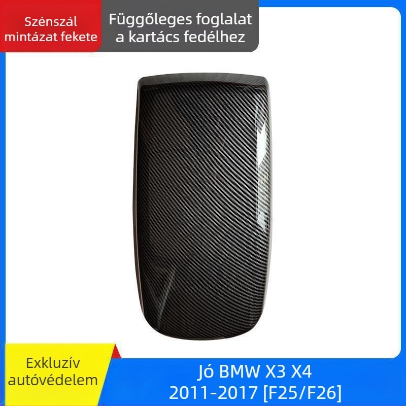 Kinracdine műanyag karfás fedél BMW-hez – kompatibil a 3., 5., 7-es sorozatokkal és az X1, X3, X5 modellekkel – dekoratív fedél központi tárolórekeszhez