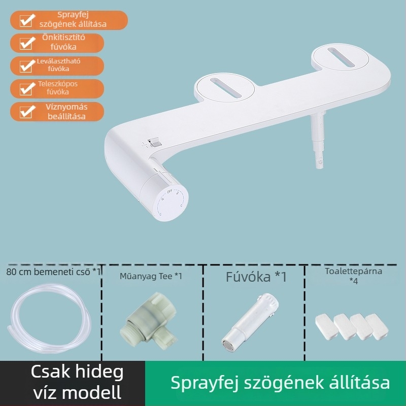 Okos WC-ülőke bidével — önkitisztító fúvóka, fenékmosás, női mosás, szifon öblítés, szétválasztott kialakítás