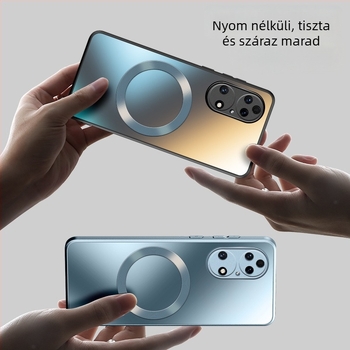 Huawei P50 telefonvédő – matt felületű PC anyag, MagSafe mágnes, ütésálló