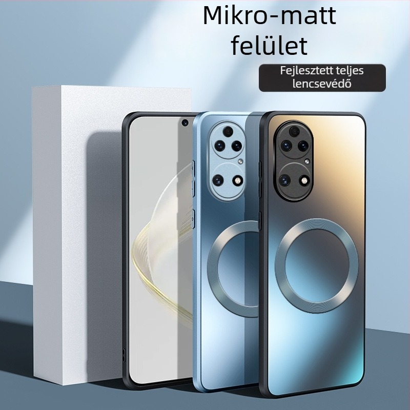 Huawei P50 telefonvédő – matt felületű PC anyag, MagSafe mágnes, ütésálló