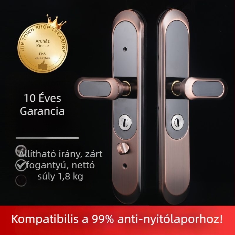 Rozsdamentes acél ajtófogantyú golyózáras, univerzális panel